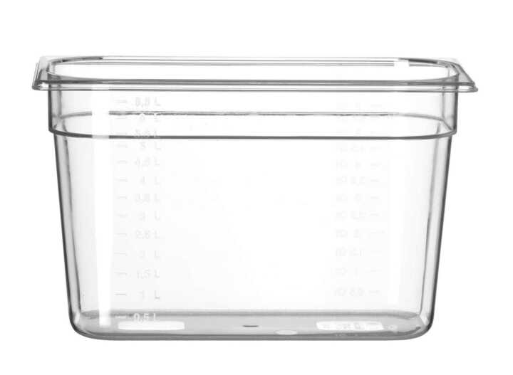 Recipiente Gastronorm 1/3, GN 1/3, 7,8L, Transparente, 325x176x(H)200mm