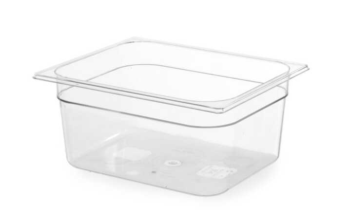 Recipiente Gastronorm 1/2, GN 1/2, 4L, Transparente, 325x265x(H)65mm