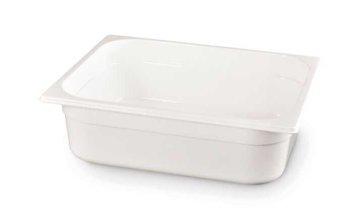 Recipiente Gastronorm 1/2, GN 1/2, 6,5L, Branco, 325x265x(H)100mm