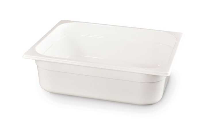 Recipiente Gastronorm 1/2, GN 1/2, 4L, Branco, 325x265x(H)65mm