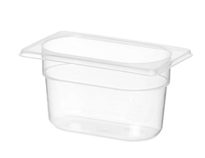 Recipiente Gastronorm 1/9, 1,0, GN 1/9, 1L, Transparente, 176x108x(H)100mm