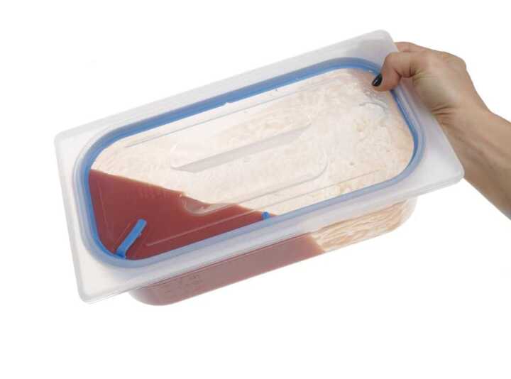 Vedação hermética para tampas Gastronorm, GN 1/9, Transparente, 176x108mm