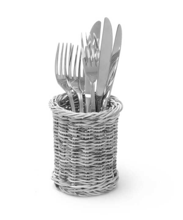 Cesto para talheres, Cinzento-claro, ø100x(H)120mm
