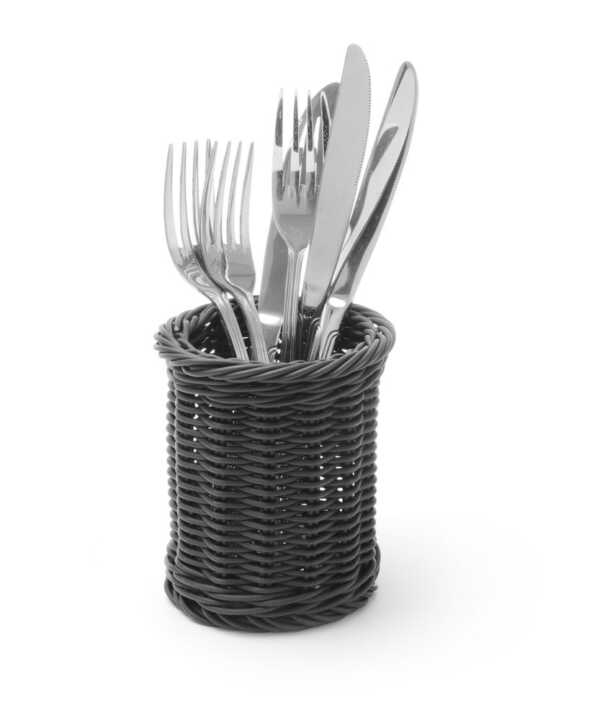 Cesto para talheres, Cinzento-claro, ø100x(H)120mm