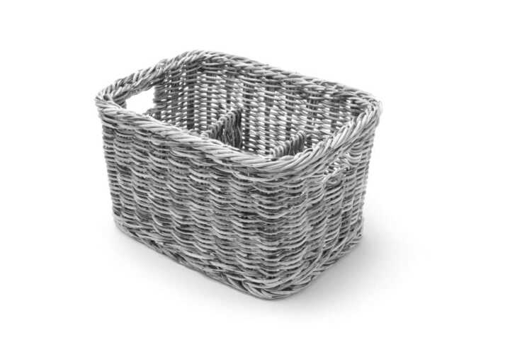 Cesto para talheres, Cinzento-claro, 260x180x(H)150mm