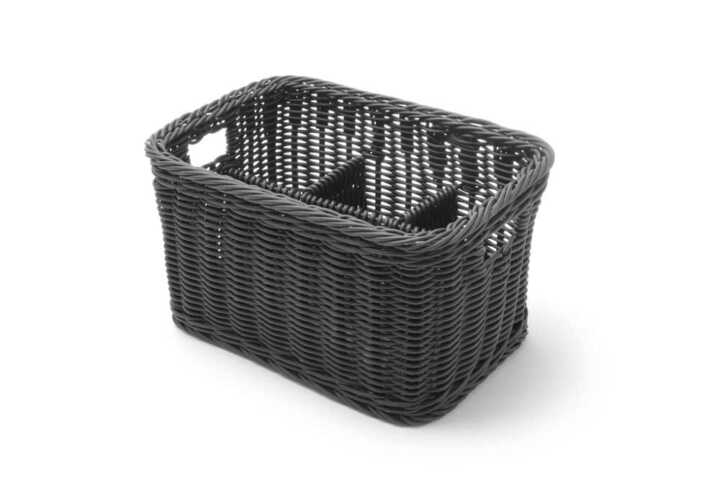Cesto para talheres, Preto, 260x180x(H)150mm
