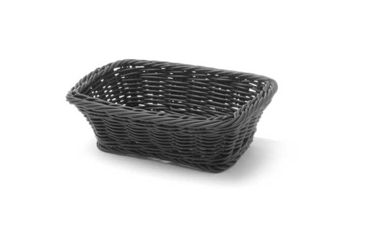Cesto de pão, Preto, 190x130x(H)60mm
