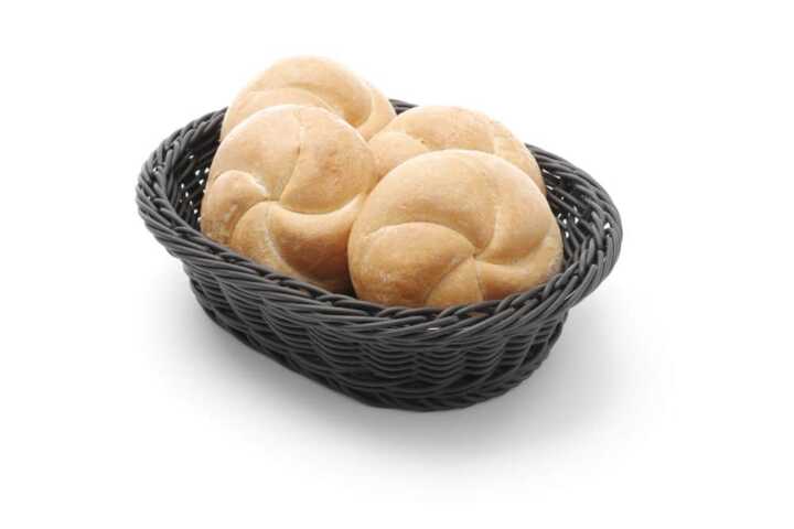 Cesto de pão oval, Cinzento-claro, 190x120x(H)60mm