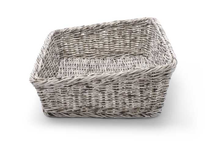 Cesto de padaria angular, Cinzento-claro, 400x300x(H)120mm