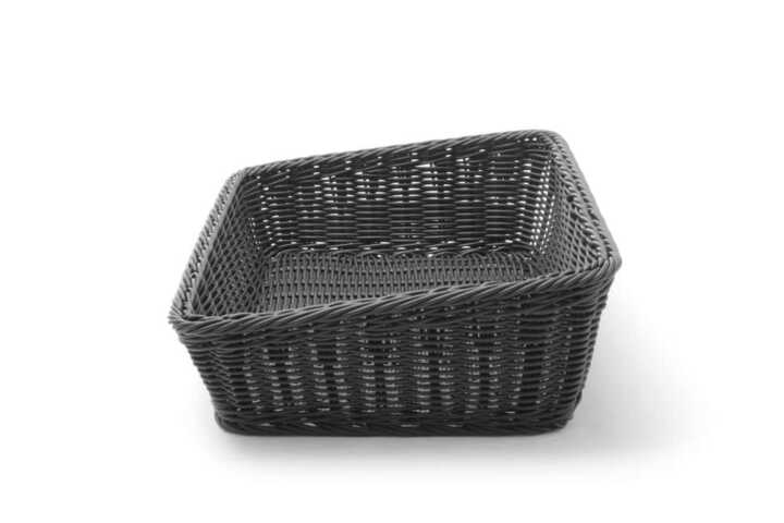 Cesto de padaria angular, Preto, 400x300x(H)120mm