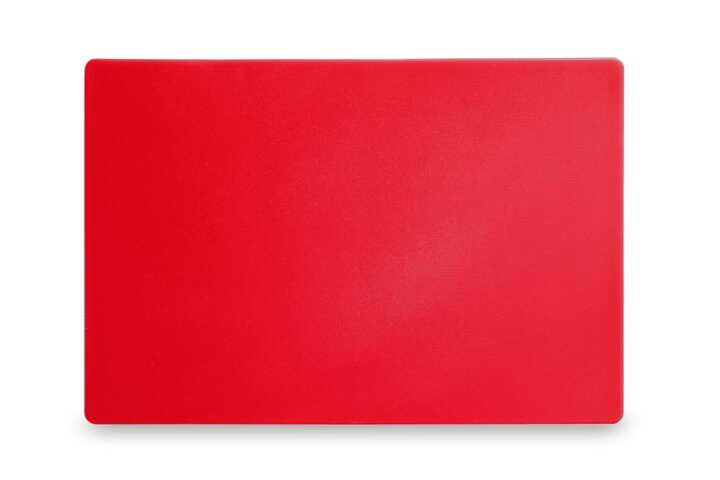Tábua de corte HACCP 450x300, Vermelho, 450x300x(H)13mm