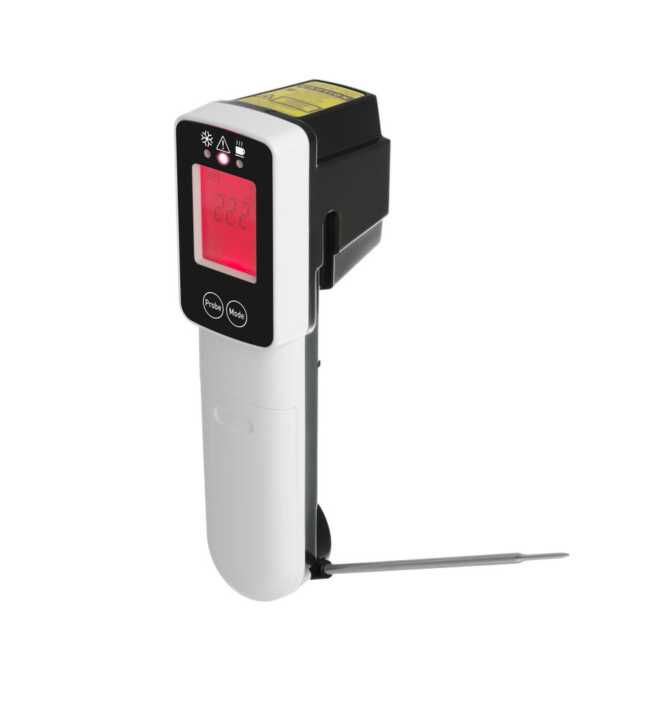 Termómetro de infravermelhos com sonda, 39x53x(H)158mm