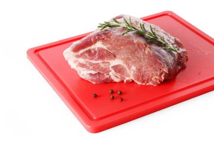 Tábua de corte HACCP 600x400, Vermelho, 600x400x(H)18mm