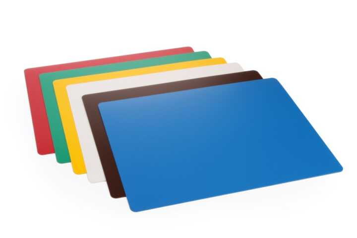 Conjunto de tábuas de cortar flexíveis HACCP - 6 unidades, 300x200mm