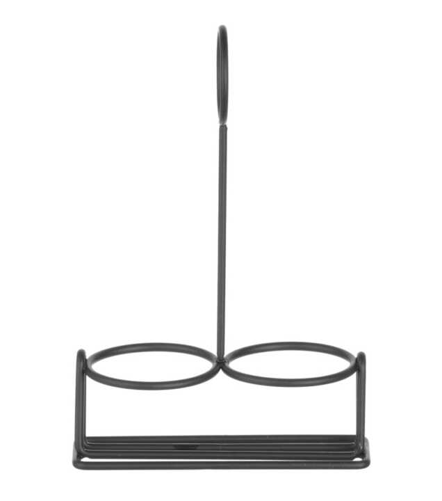 Suporte para condimentos preto, 135x65x(H)200mm