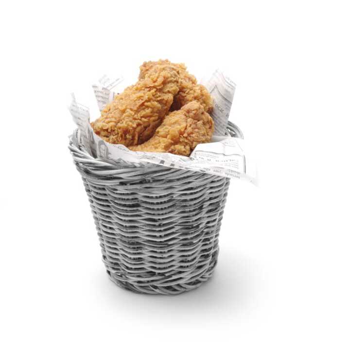 Cesto para snacks, Cinzento-claro, ø130x(H)110mm