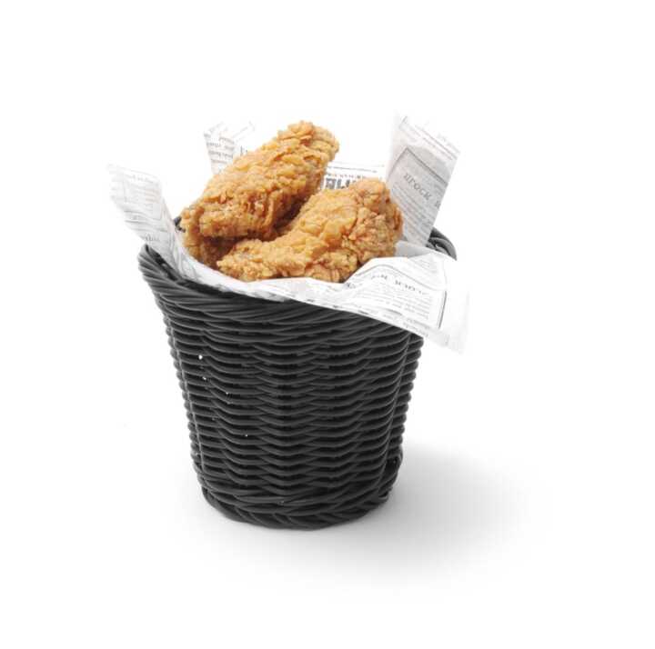 Cesto para snacks, Cinzento-claro, ø130x(H)110mm