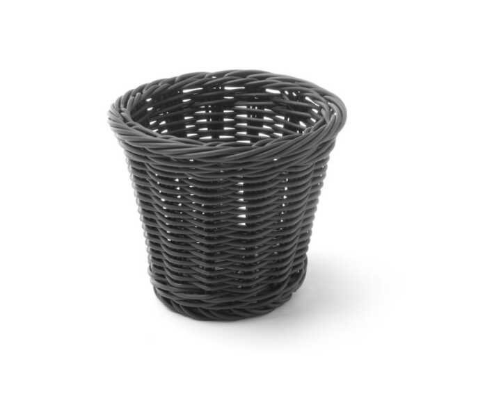 Cesto para snacks, Preto, ø130x(H)110mm