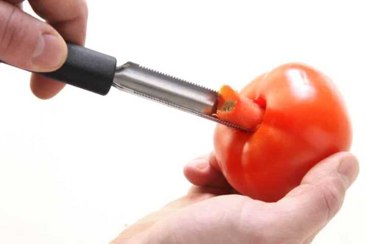 Descaroçador de vegetais, Preto, (L)220mm