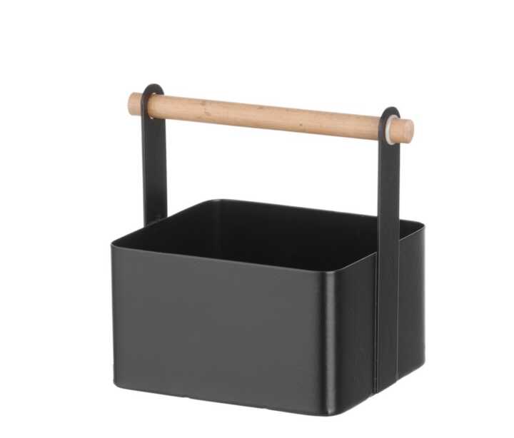 Organizador para mesa preto, 170x130x(H)160mm