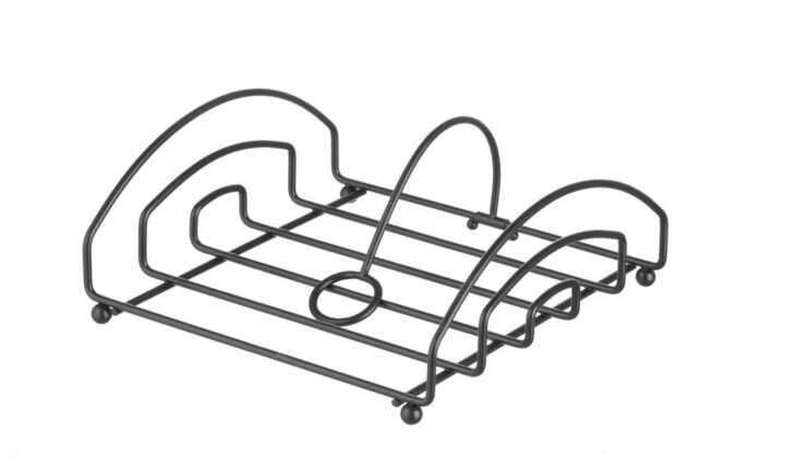 Suporte para guardanapos preto, 155x160mm