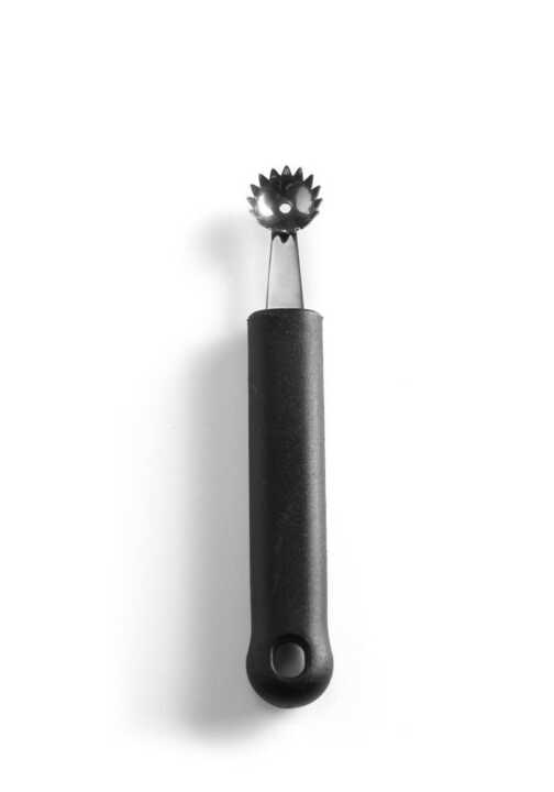 Cortador de bolas de melão serrilhado, Preto, (L)150mm