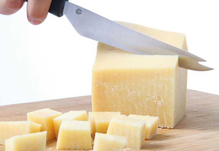 Faca de queijo para queijo duro, Preto, (L)250mm