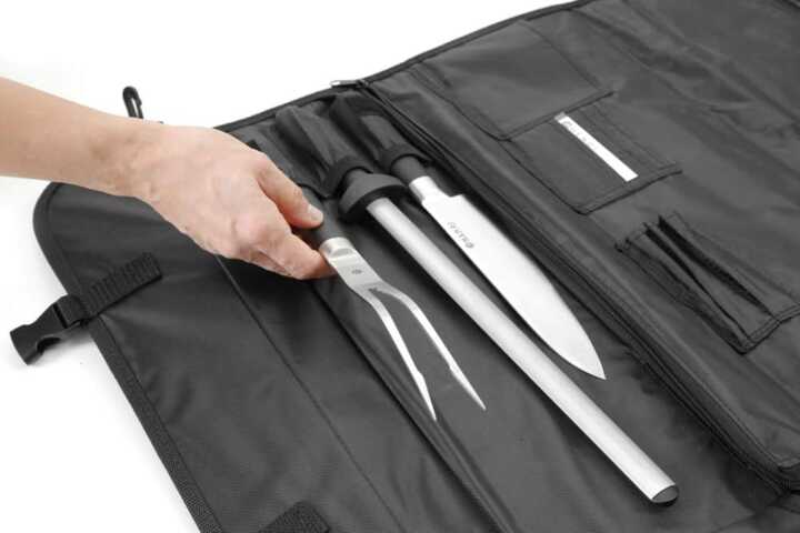 Mala de transporte de facas, Preto, 510x50x(H)170mm