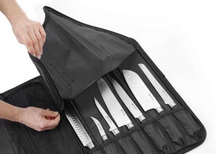 Mala de transporte de facas, Preto, 510x50x(H)170mm