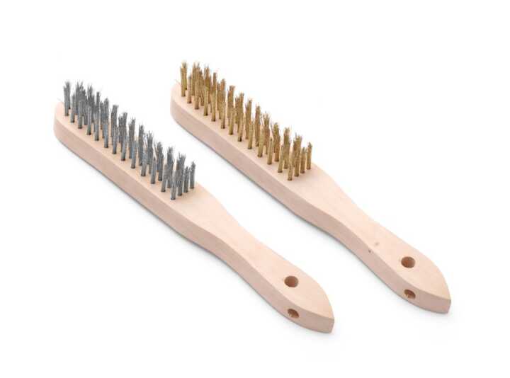 Conjunto de escovas de arame em aço inoxidável e latão - 2 unidades, 2 pcs. , (L)290mm