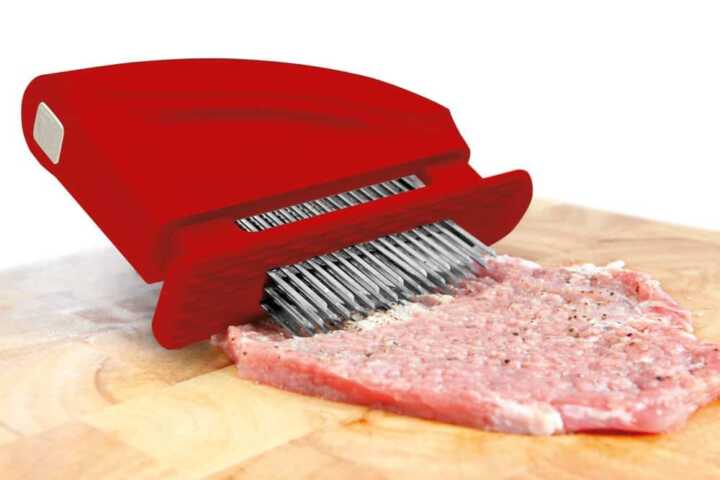 Amaciador de carne 51 lâminas, Vermelho, 42x150x(H)118mm