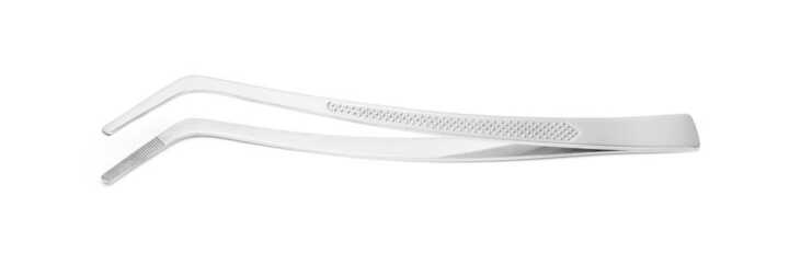Pinça curva com pega perfilada, (L)240mm
