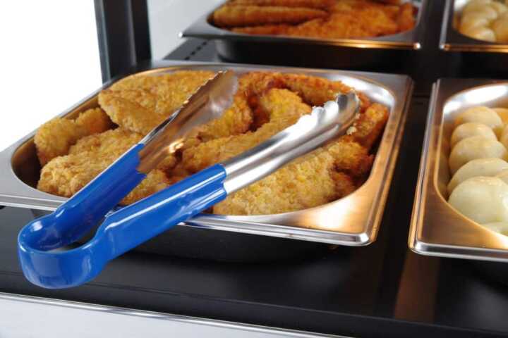 Pinças de servir HACCP 250mm, Azul, (L)250mm