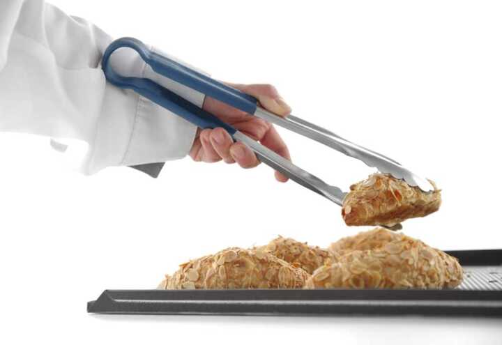 Pinças de servir HACCP 250mm, Azul, (L)250mm