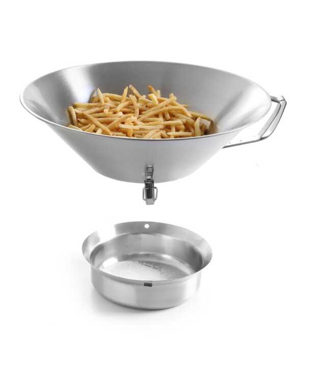 Escorredor de batatas fritas em aço inoxidável, ø410x(H)170mm