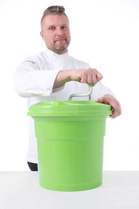 Secador de salada, 12L, Verde, ø335x(H)430mm