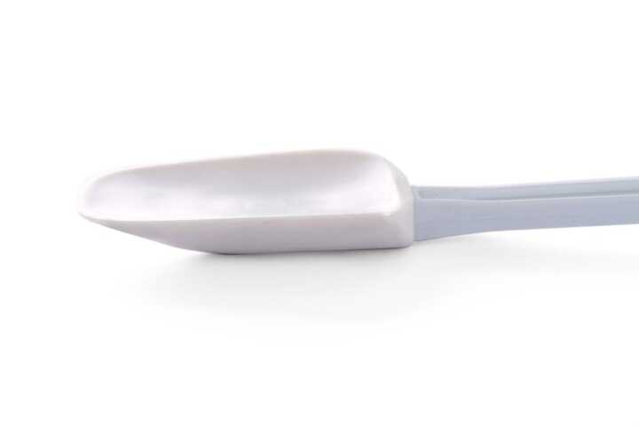 Espátula em formato de colher, Branco, 57x254mm