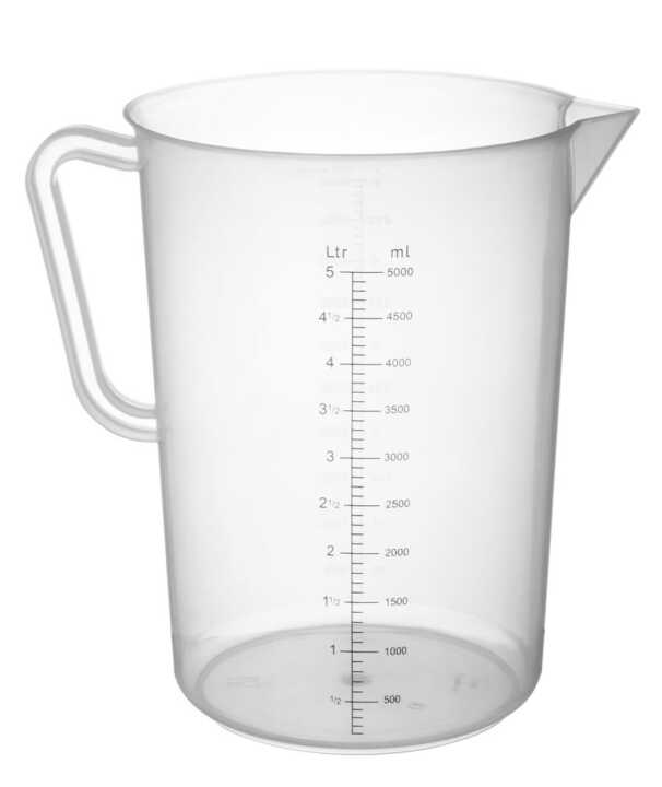 Jarro medidor em polipropileno, 5L, ø190x(H)270mm