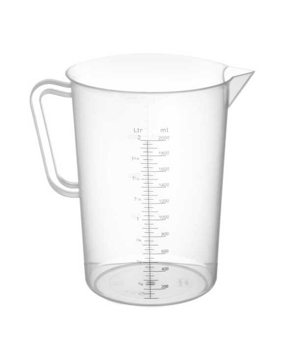 Jarro medidor em polipropileno, 2L, ø140x(H)215mm