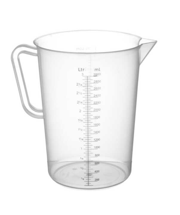 Jarro medidor em polipropileno, 3L, ø160x(H)240mm
