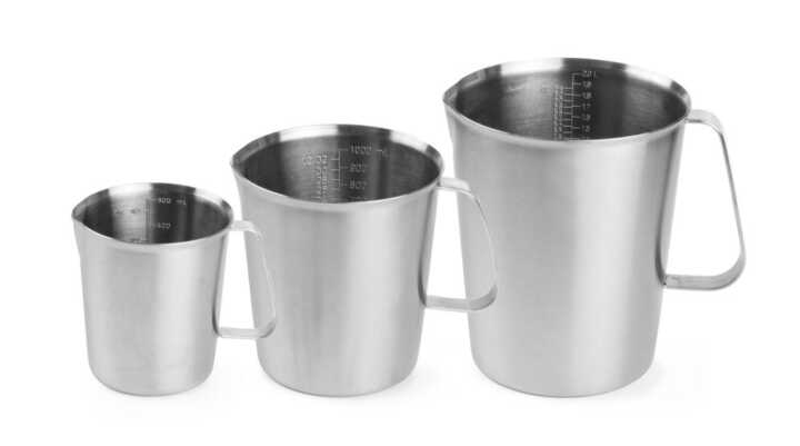 Jarro medidor em aço inoxidável, 0,5L, ø90x(H)105mm