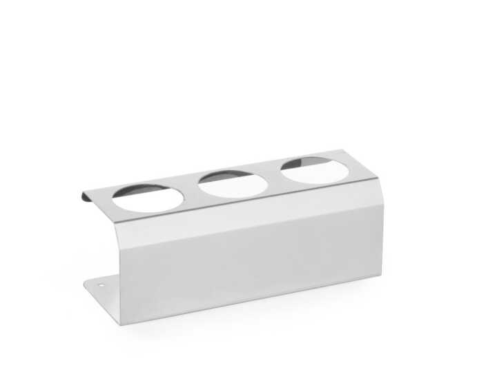 Suporte para biberões para molhos, 3 orifícios ø 50mm, 209x80x(H)78mm