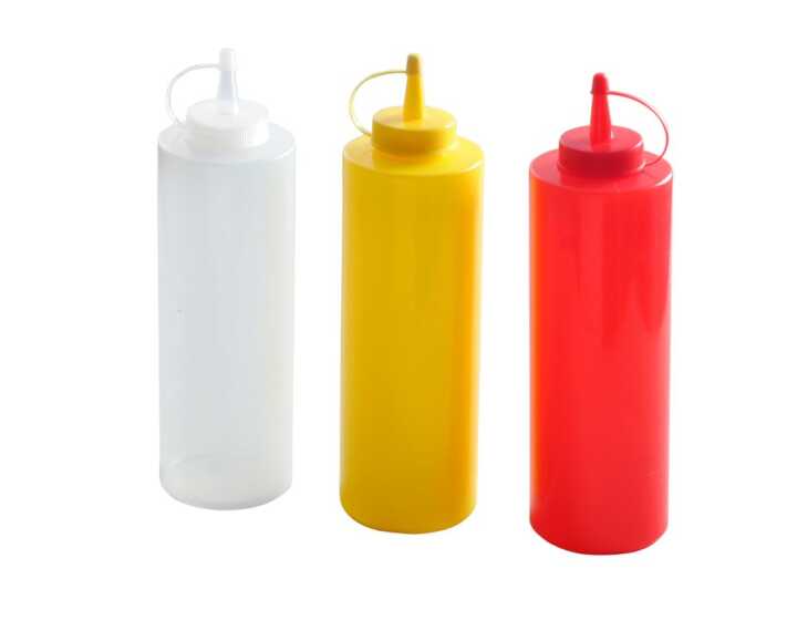 Conjunto de garrafas dispensadoras - 3 unidades, 0,7L, Transparente, 3 pcs. , ø70x(H)240mm