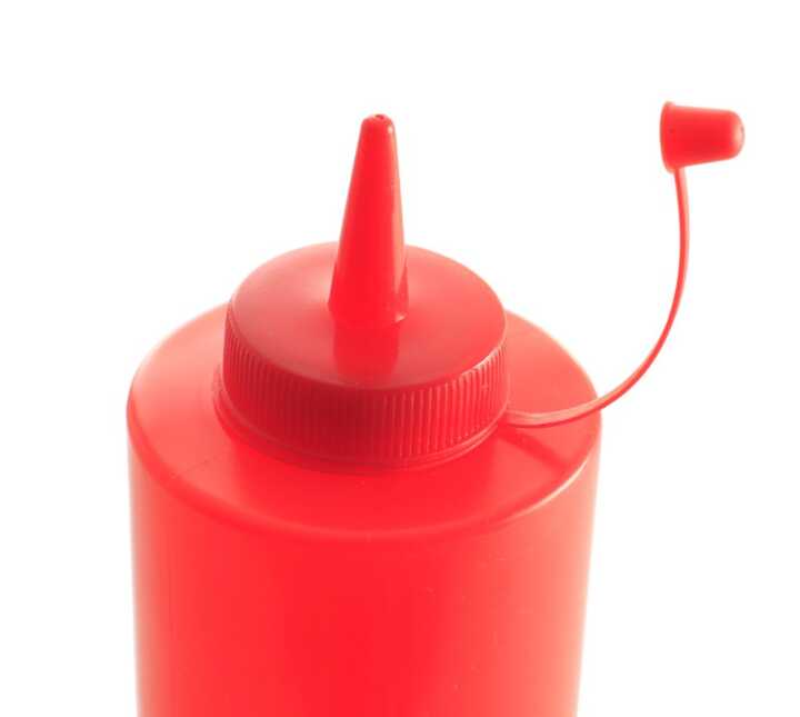Biberão para molhos, 0,2L, Vermelho, ø50x(H)185mm