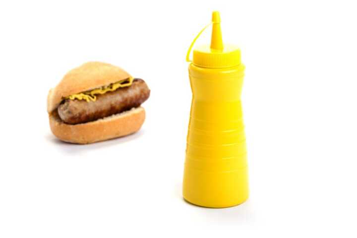Frasco para molhos fácil de apertar, 0,2L, Amarelo, ø60x(H)170mm