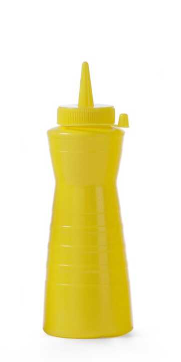 Frasco para molhos fácil de apertar, 0,6L, Amarelo, ø75x(H)240mm