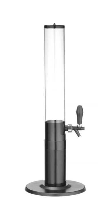 Dispensador portátil de cerveja, 3L, Preto, ø100x(H)815mm