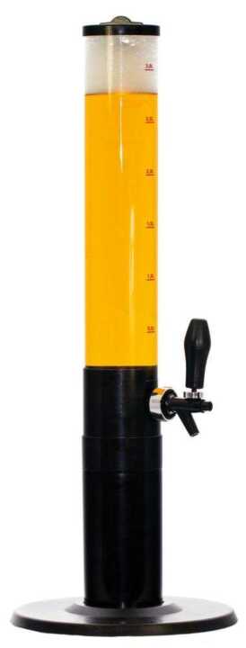 Dispensador portátil de cerveja, 5L, Preto, ø100x(H)1150mm