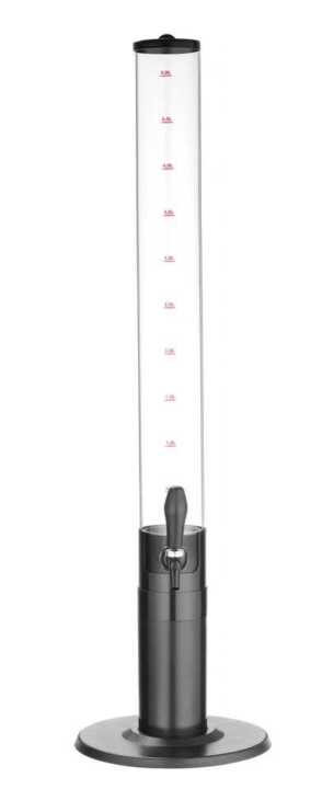 Dispensador portátil de cerveja, 5L, Preto, ø100x(H)1150mm