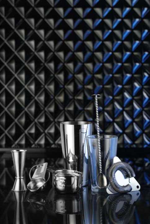 Colher de bar com extremidade plana, 27x27x(H)266mm
